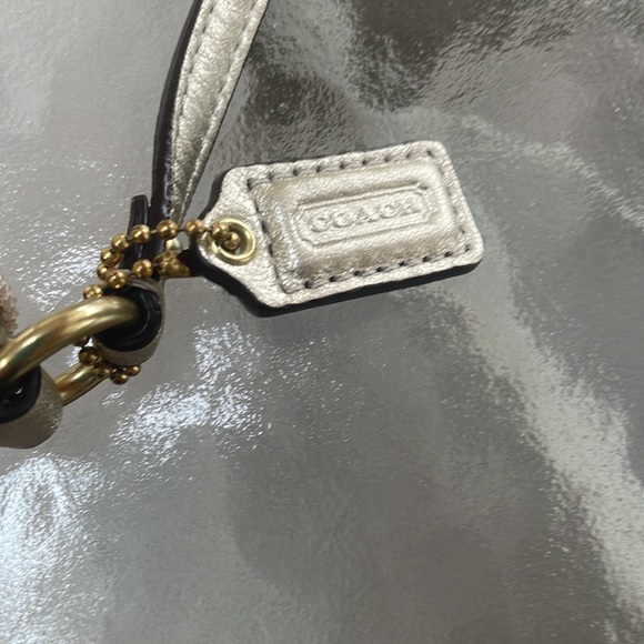 Coach Gold Wristlet. - Picture 2 of 4